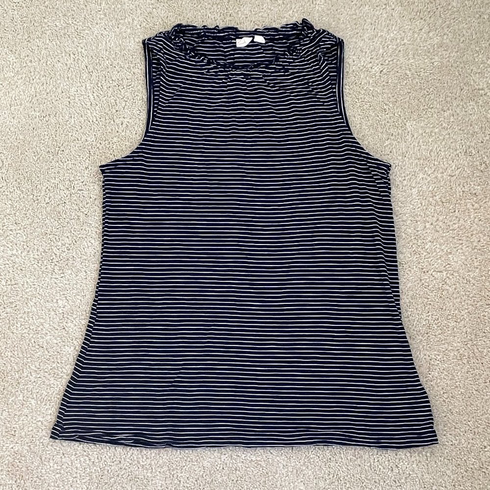 GAP Womens Striped Navy Top